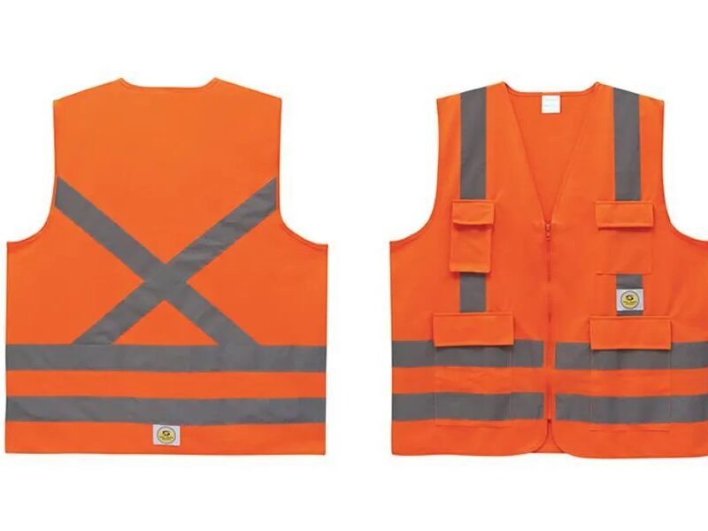 COLETE REFLETIVO LARANJA 4 BOLSOS SUPER SAFETY TAMANHO XG