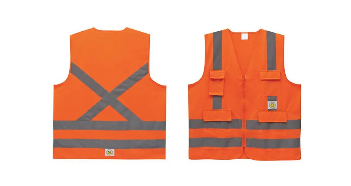 COLETE REFLETIVO LARANJA 4 BOLSOS SUPER SAFETY TAMANHO XG